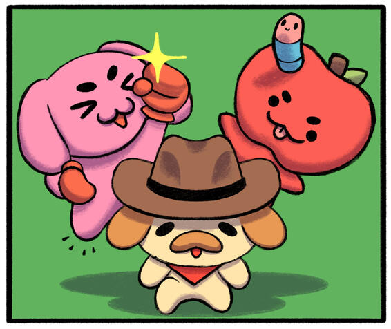 A fan art submission for Art Fight 2025 of user ghostiekid's original characters