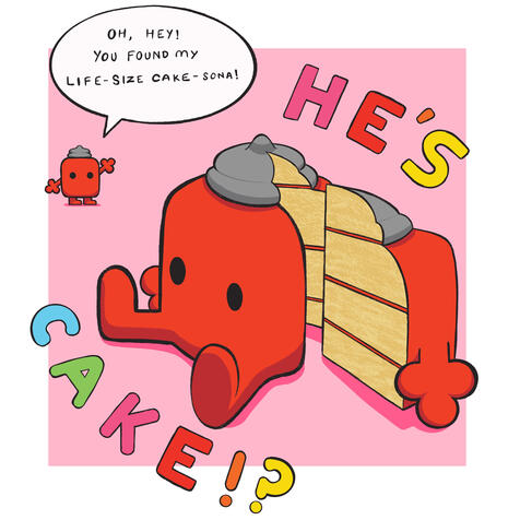 A birthday gift for my friend featuring their mascot