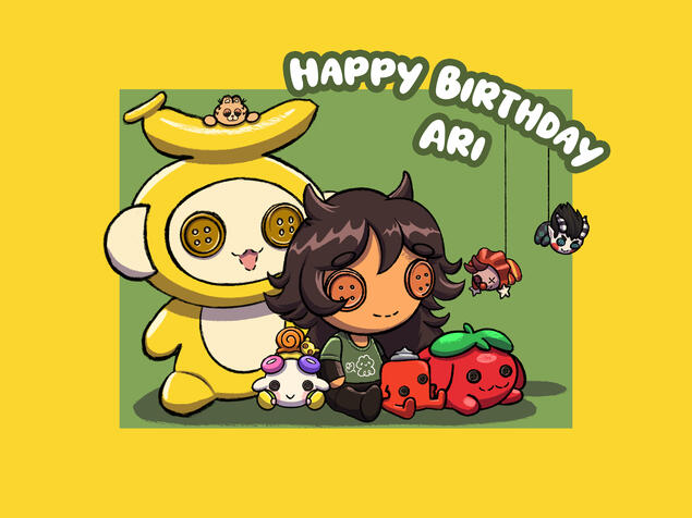 A birthday gift for my friend featuring some of their favorite mascots